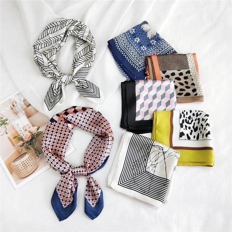 Small Square Silk Fashion Scarf