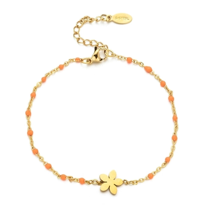Modern Style Eye Titanium Steel Enamel Bracelets
