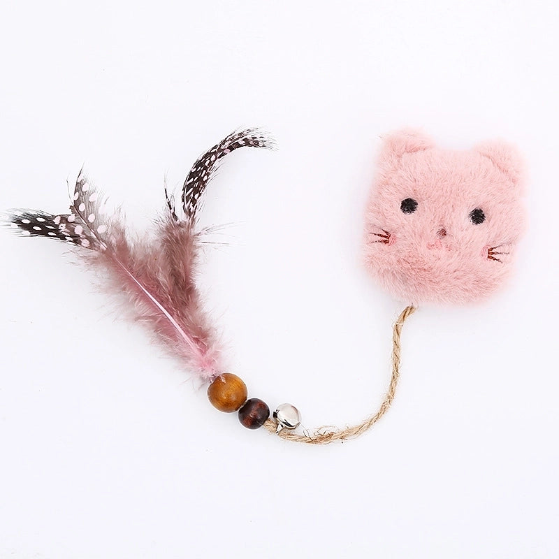 Pet Cat Toy New Cartoon Avatar Plus Feather Catnip Pet Supplies