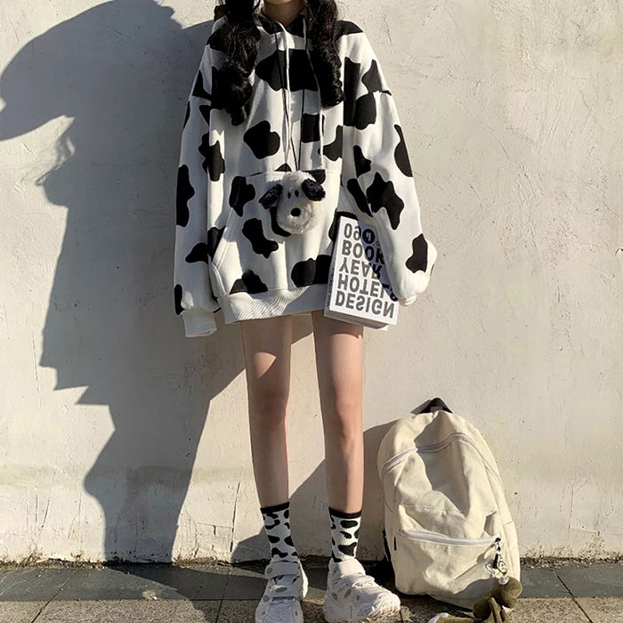 Harajuku Cow Sweatshirt KF82295