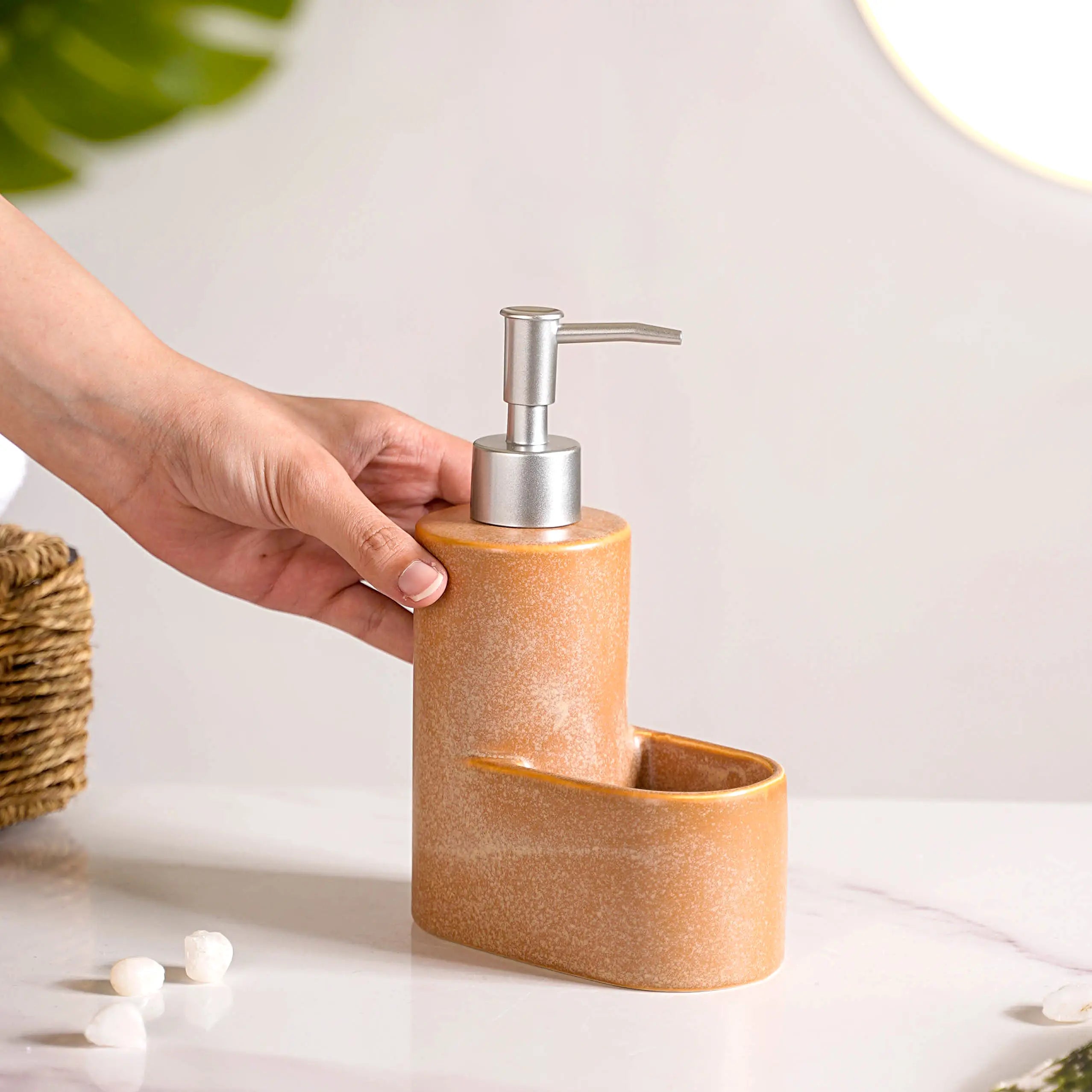 Liquid Soap Dispenser With Holder