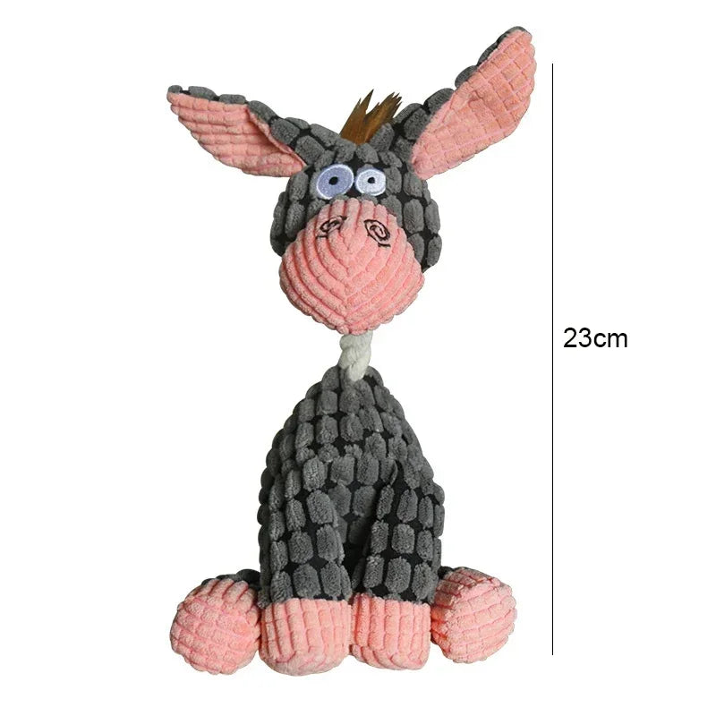 Corduroy Squeaky Chew Toy for Dogs