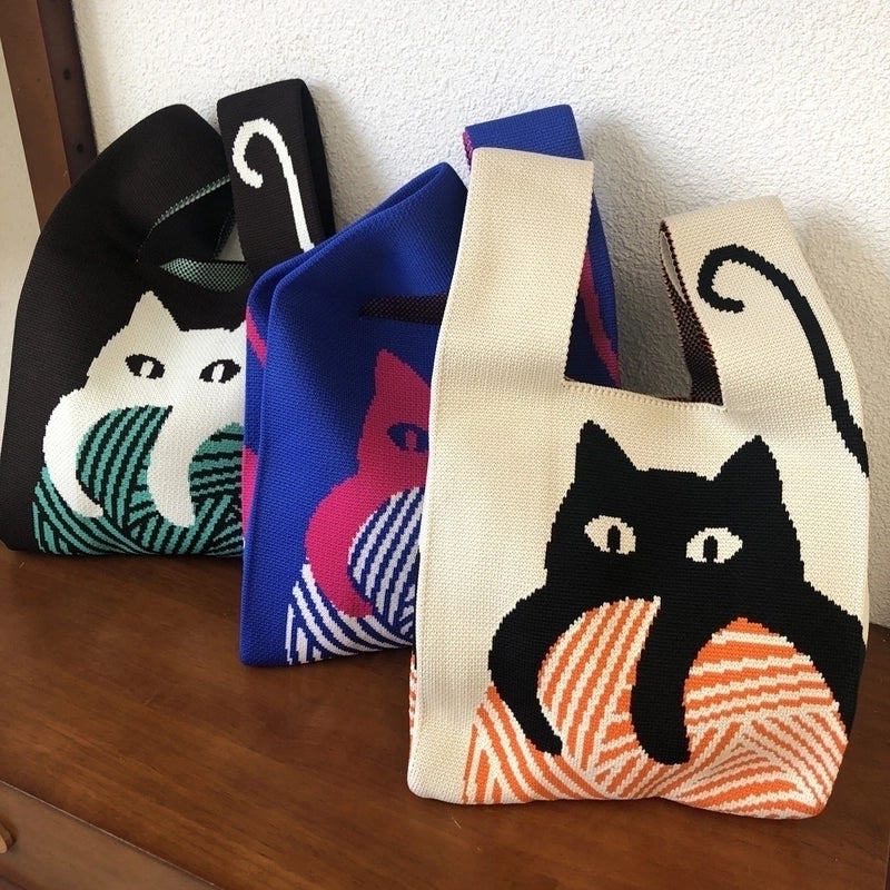 Women's All Seasons Polyester Animal Streetwear Square Open Handbag