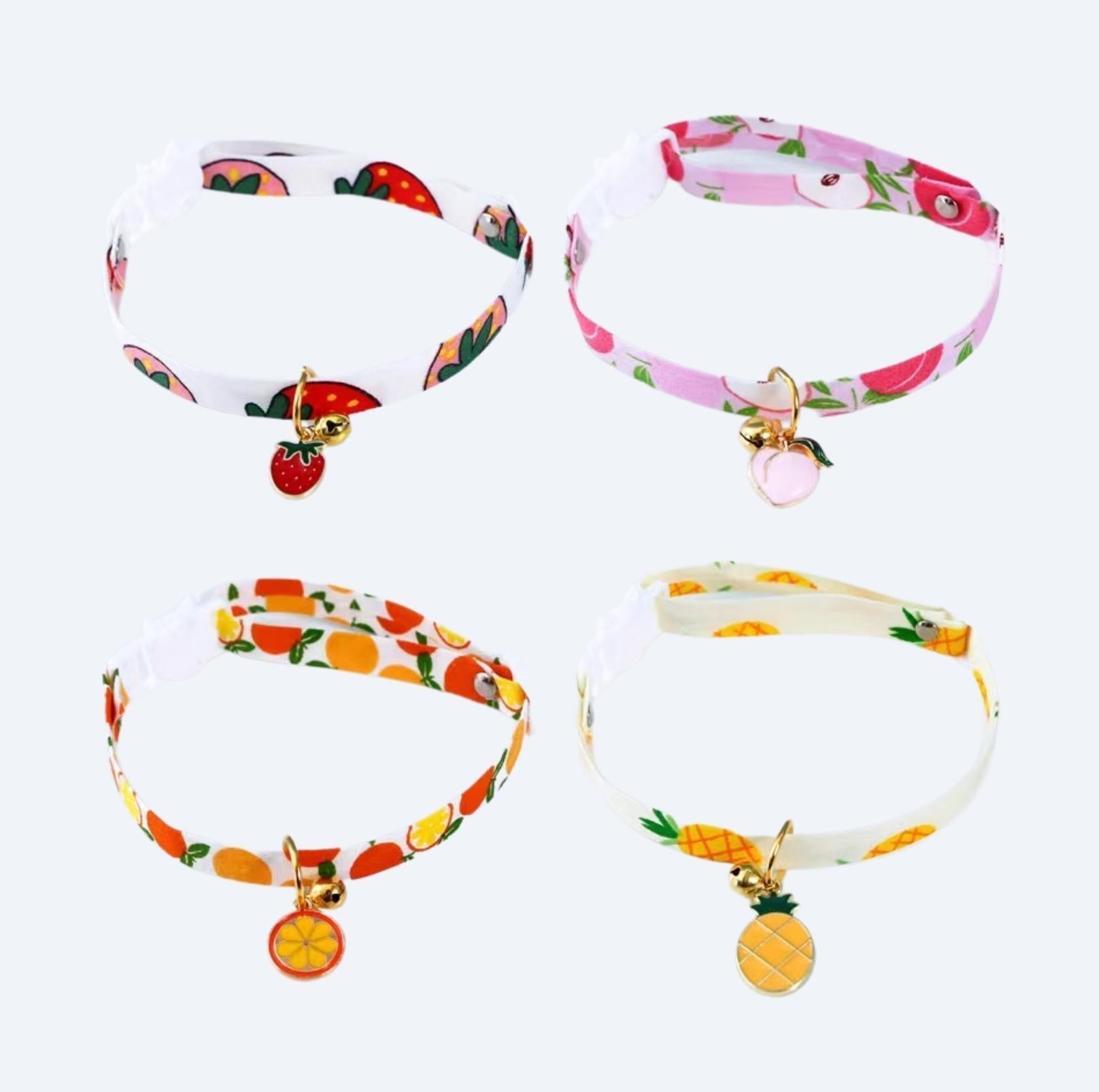 Fruit Series Pendant Style Adjustable Pet Collar