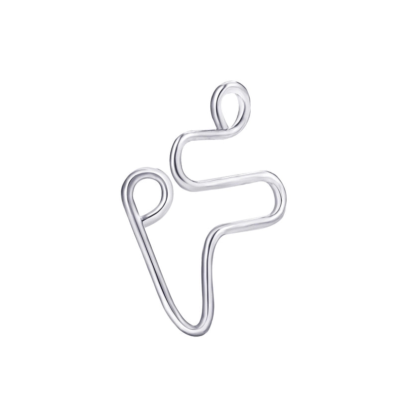 Minimalist Letter Copper Plating Nose Studs
