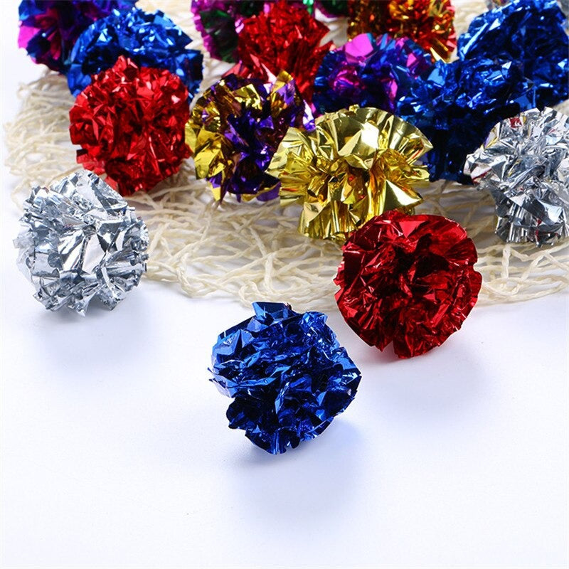 Multicolor Mylar Crinkle Ball