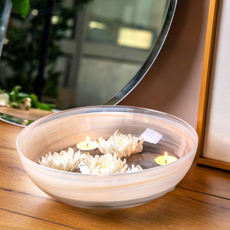 Alabastro Flat Bowl - Beige