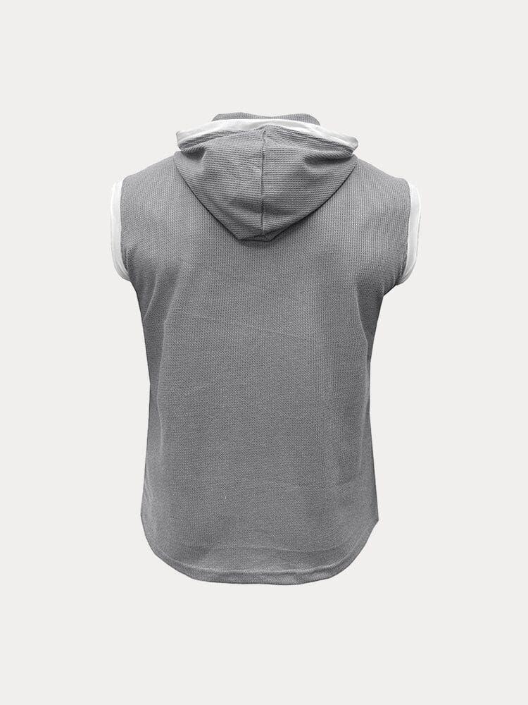 Soft Waffle Hooded Tank Top