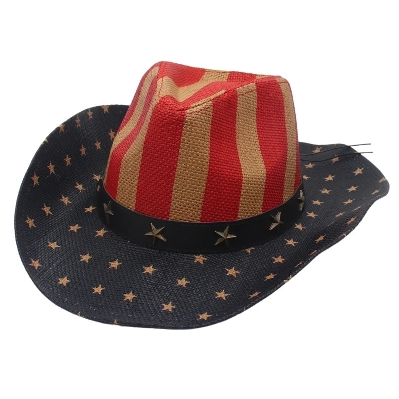 Unisex Fashion Star Straw Hat