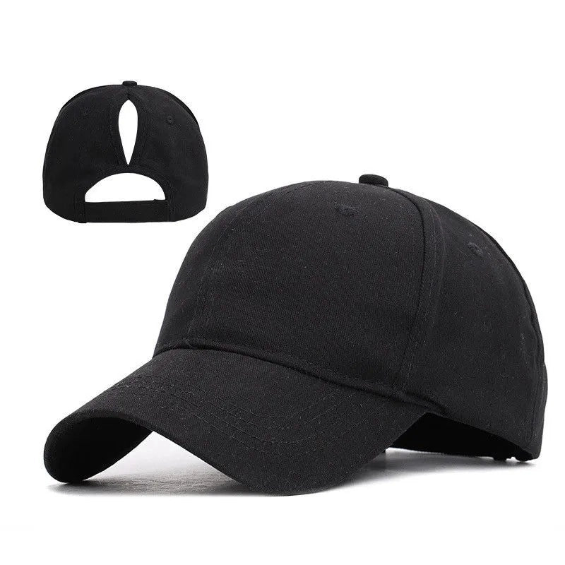 Women's Minimalist Solid Color Curved Eaves Baseball Cap