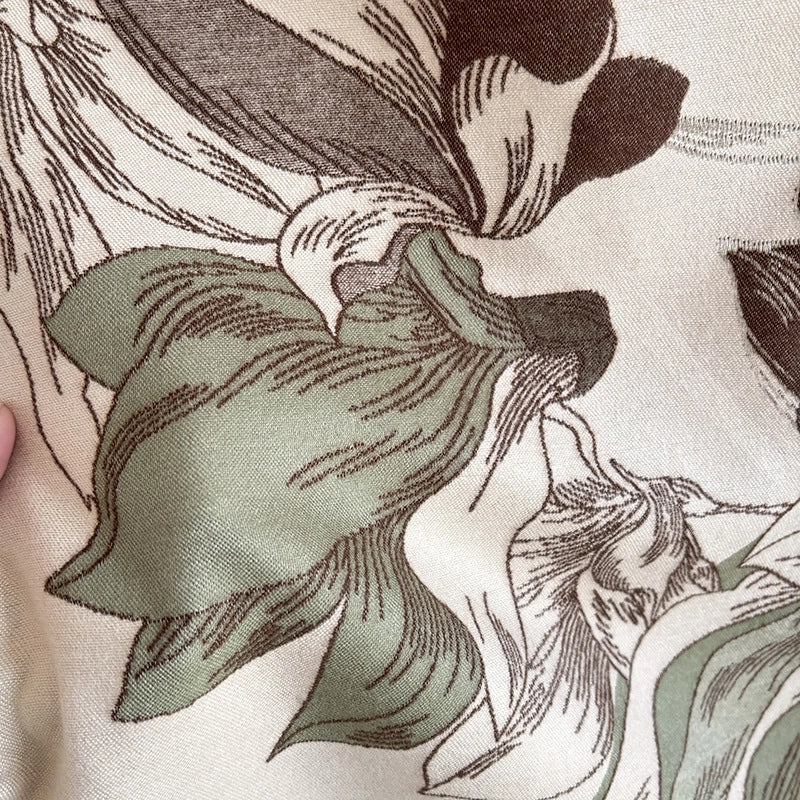 Women's Elegant Plant Imitation Cashmere Jacquard Scarf