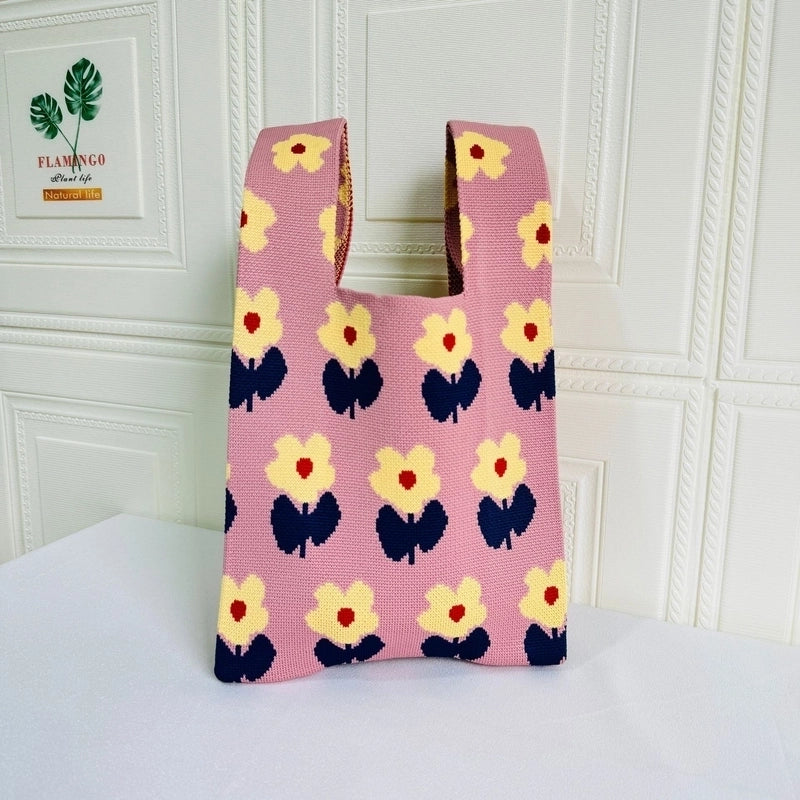 Women's Small Polyester Flower Streetwear Open