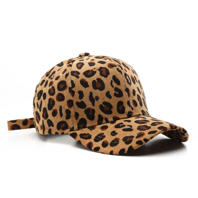 Unisex Vintage Style Classic Style Leopard Curved Eaves Baseball Cap