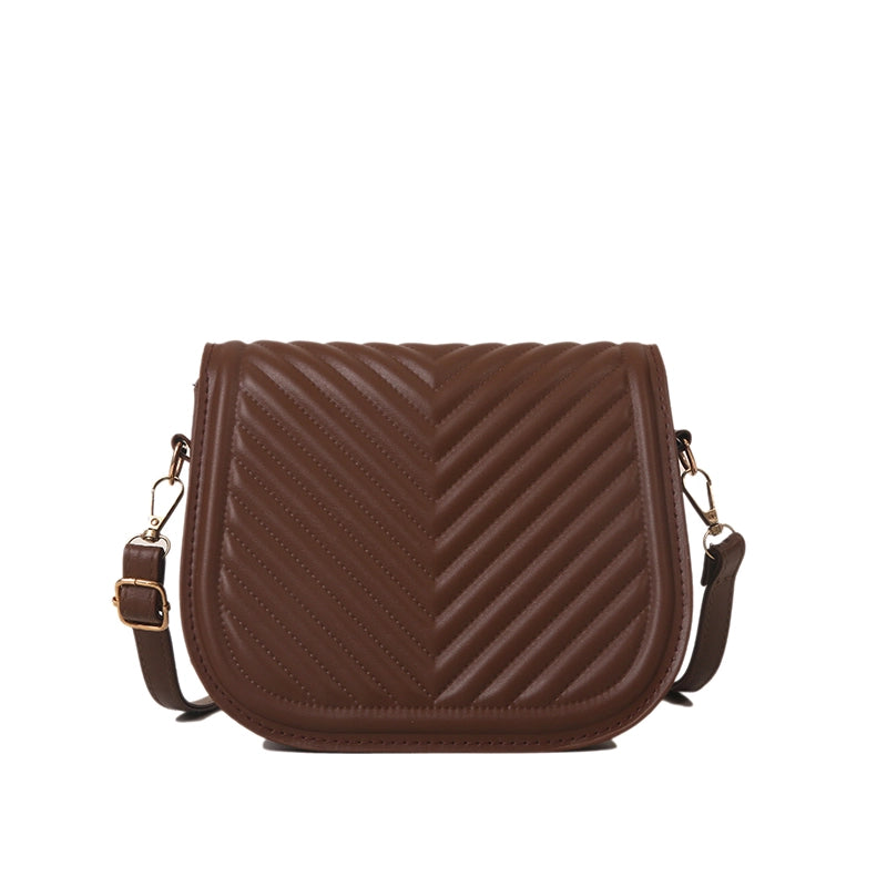 Women's All Seasons Pu Leather Solid Color Classic Style Square Flip Cover Shoulder Bag