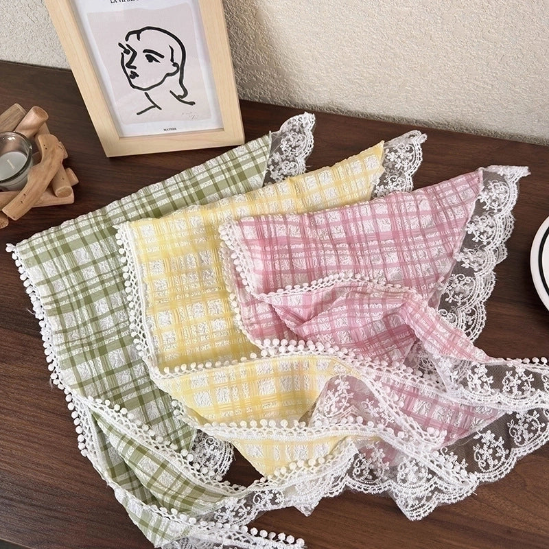 Women's Elegant Ethnic Style Pastoral Plaid Cloth Lace 1 Piece