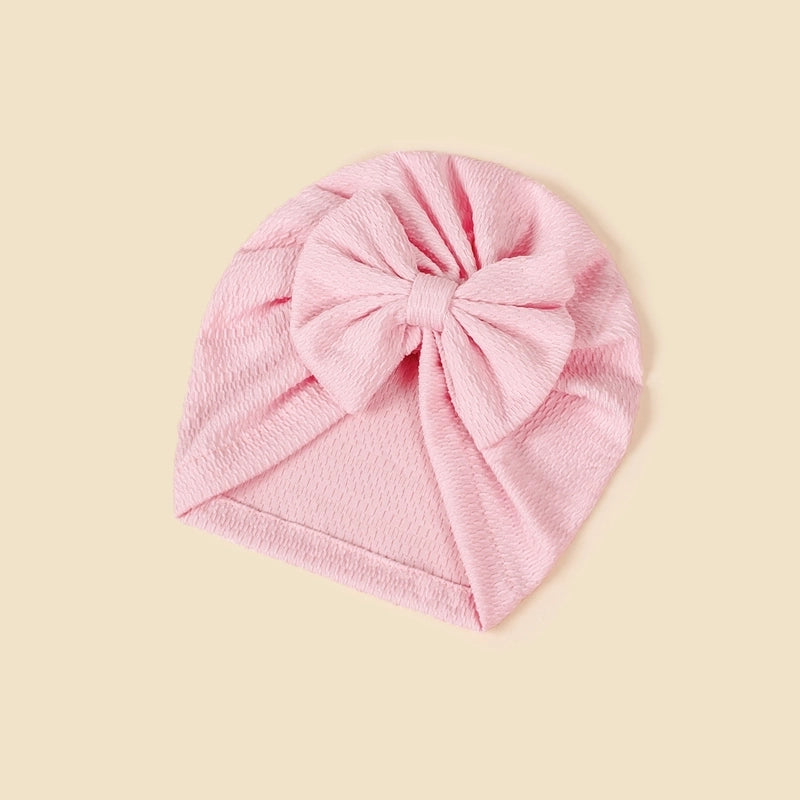 Baby Girl's Baby Boy's Minimalist Solid Color Bow Knot Baby Hat
