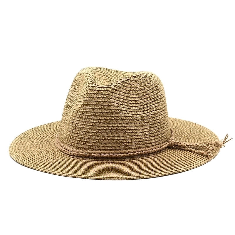 Women's Minimalist Classic Style Bow Knot Flat Eaves Straw Hat