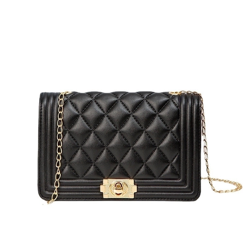 Fashion Classic Embroidered Women's Simple Shoulder Small Square Bag