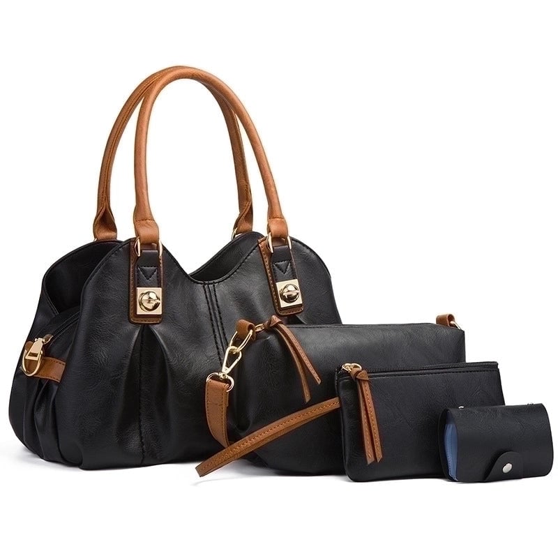 Women's Medium Pu Leather Solid Color Streetwear Square Zipper Buckle Handbag