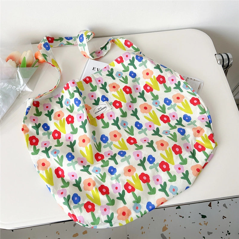 Women's Medium Polyester Floral Elegant Streetwear Square Open Underarm Bag