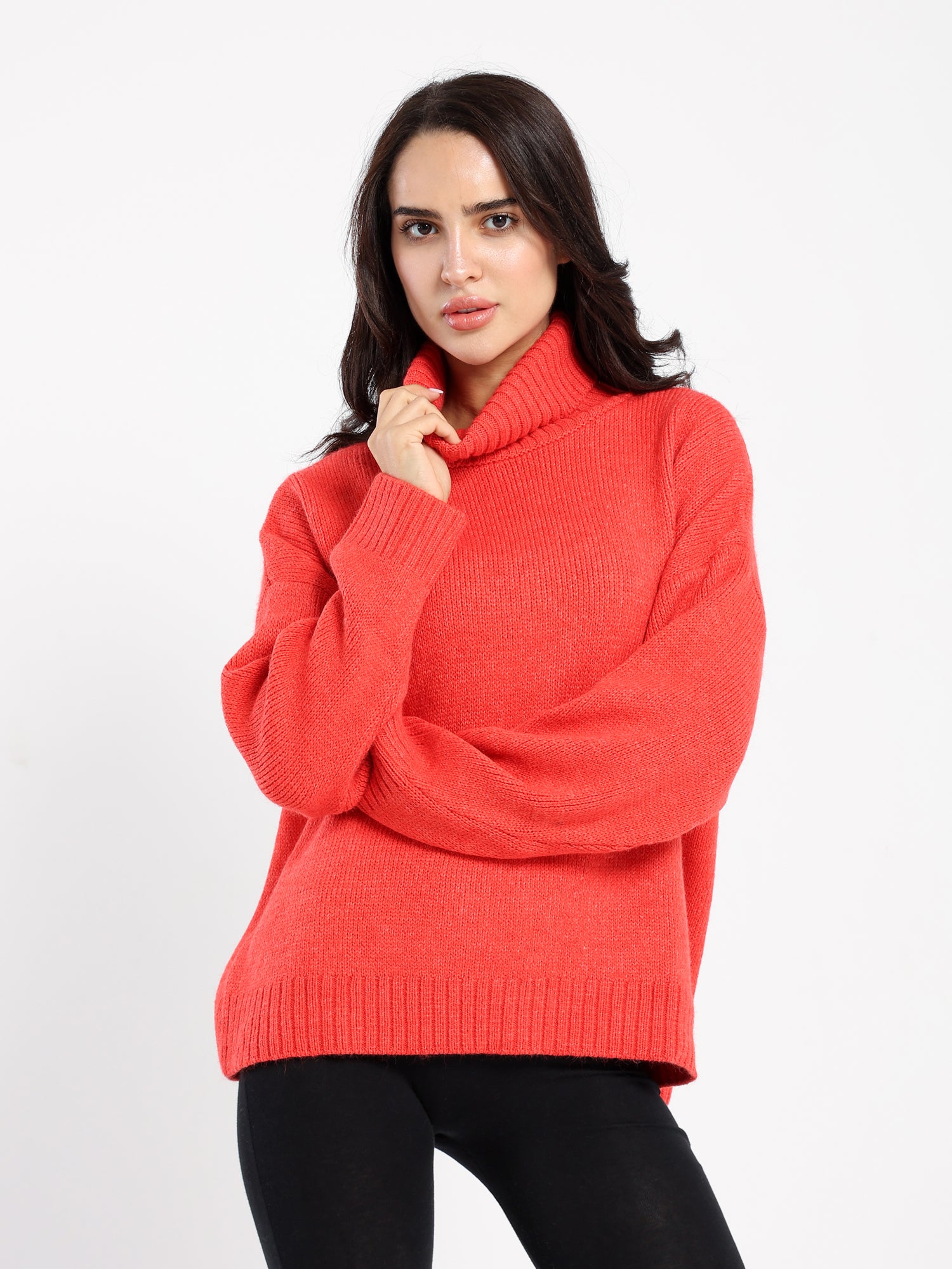 Casual Knitwear Pullover Turtleneck
