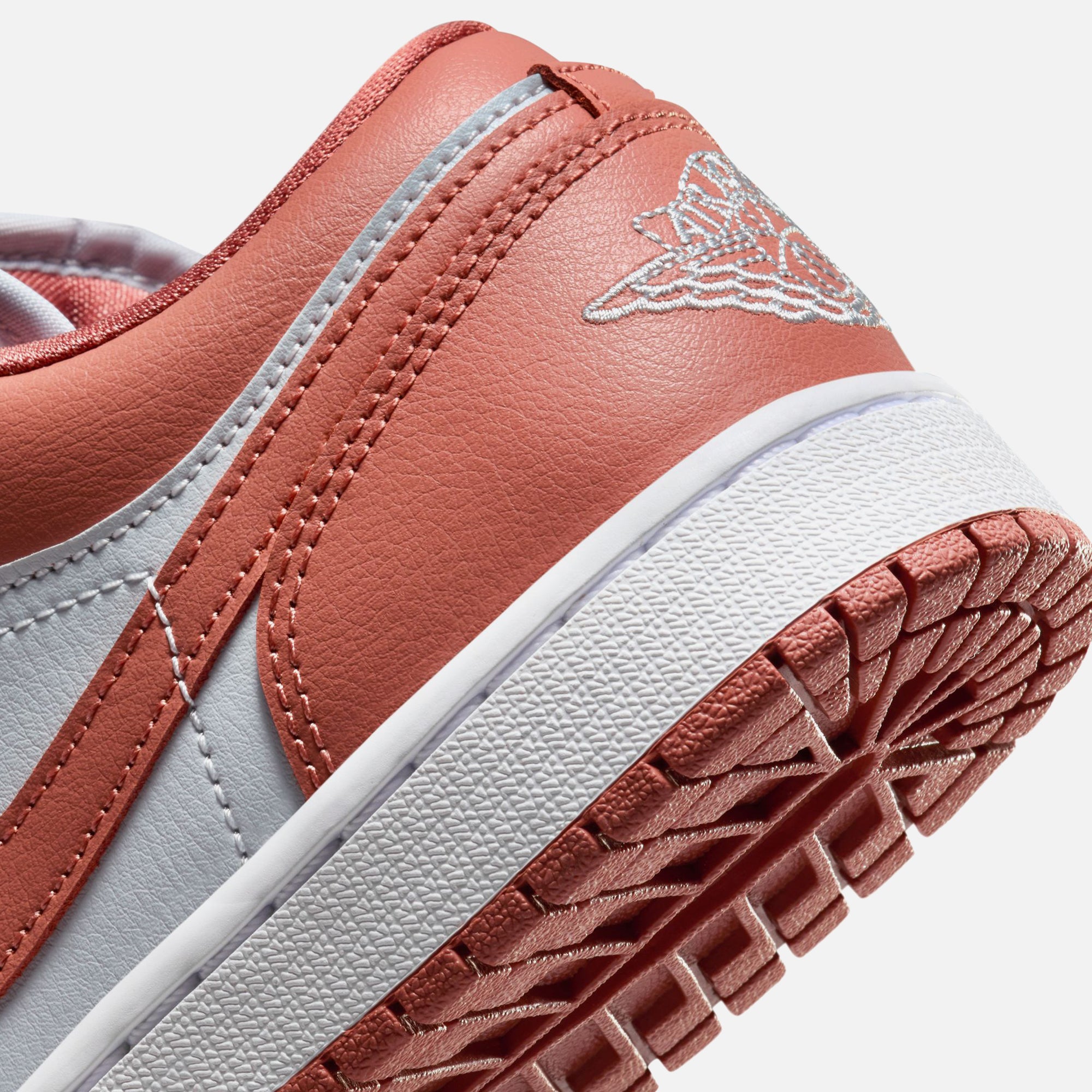 Jordan WMNS Air Jordan 1 Low - Pure Platinum / Sky J Orange / White