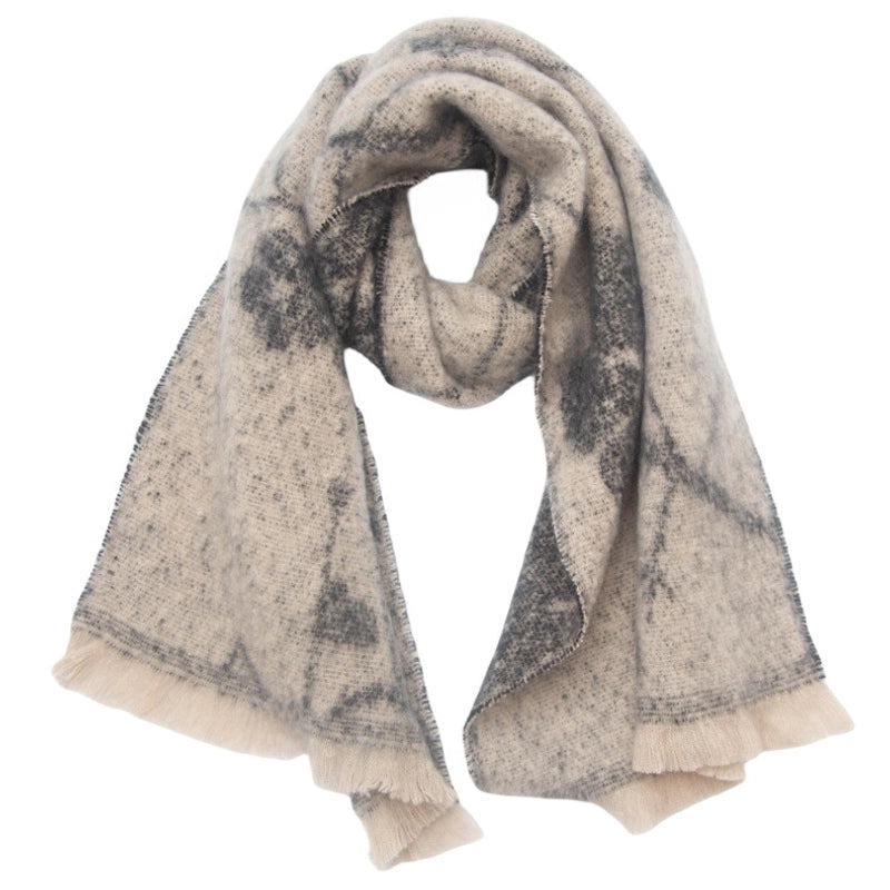 Unisex Casual Minimalist Color Block Polyester Scarf