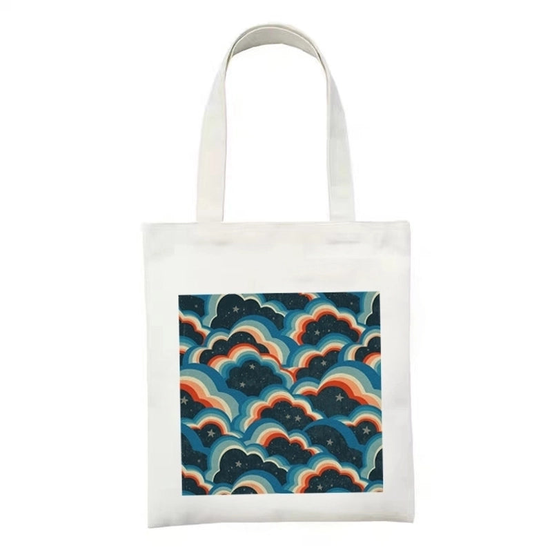 Women's Minimalist Flower Mushroom Shopping Bags