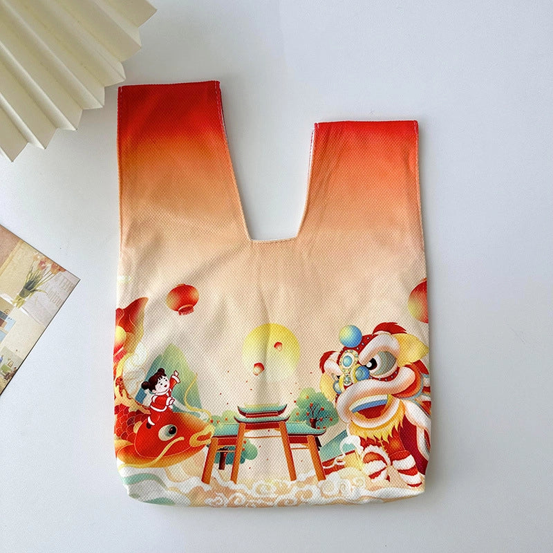 Women's Medium Polyester Color Block Streetwear Square Open Handbag