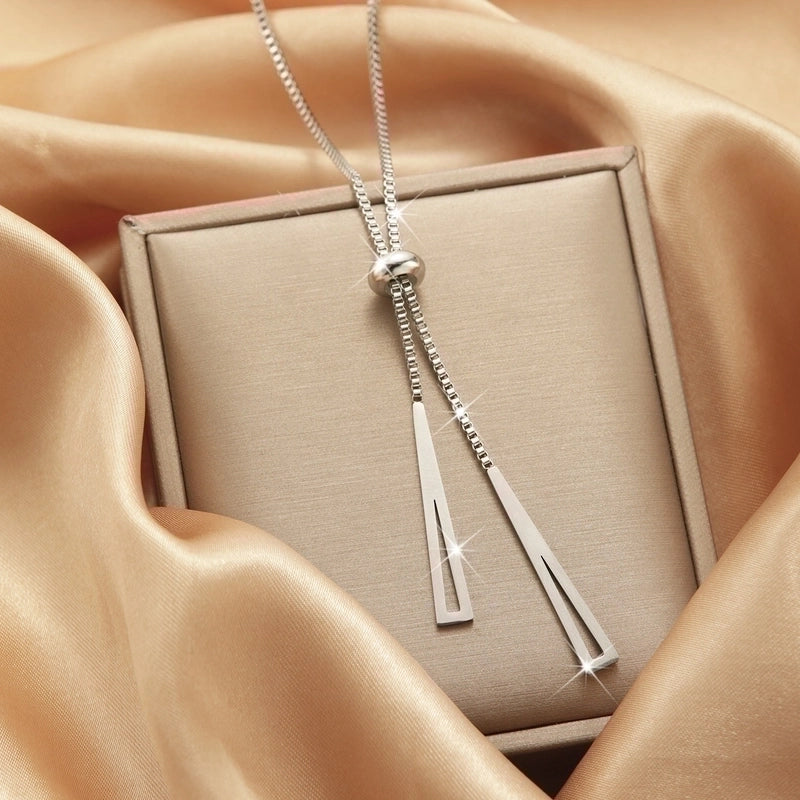 Titanium Steel Vintage Style Tassel Plating Doll Constellation Crown Pendant Necklace