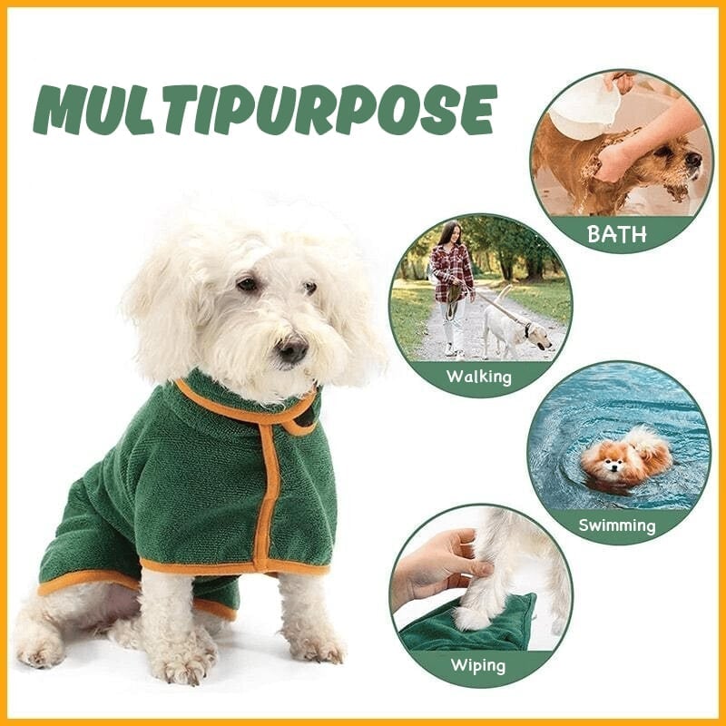 49% OFF - Super absorbent pet bathrobe