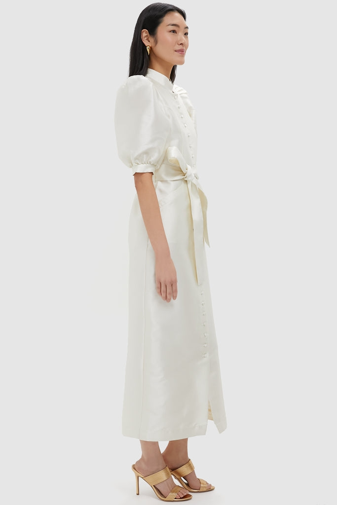 White Long Smart Amoako Dress