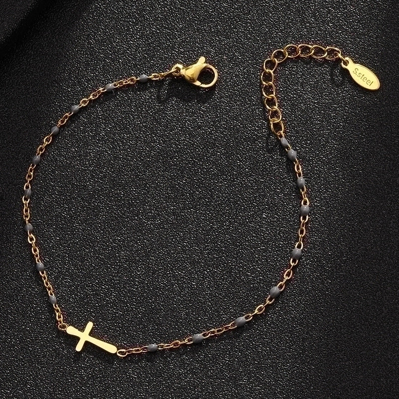 Fashion Cross Stainless Steel Bracelets