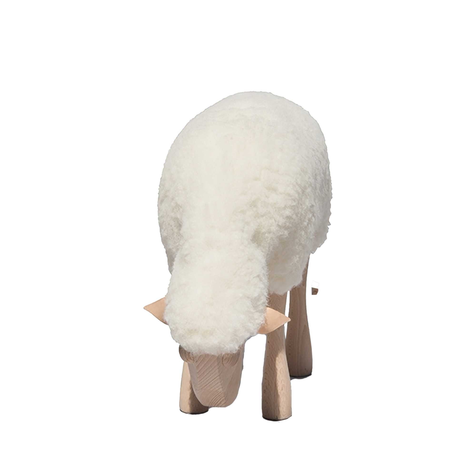 Lamb Wool Plush Grazing Medium. White