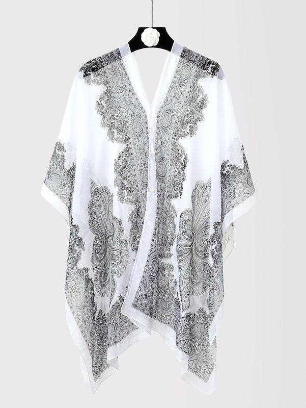 Women's Cute Sweet Printing Polyester Printing Silk Scarf