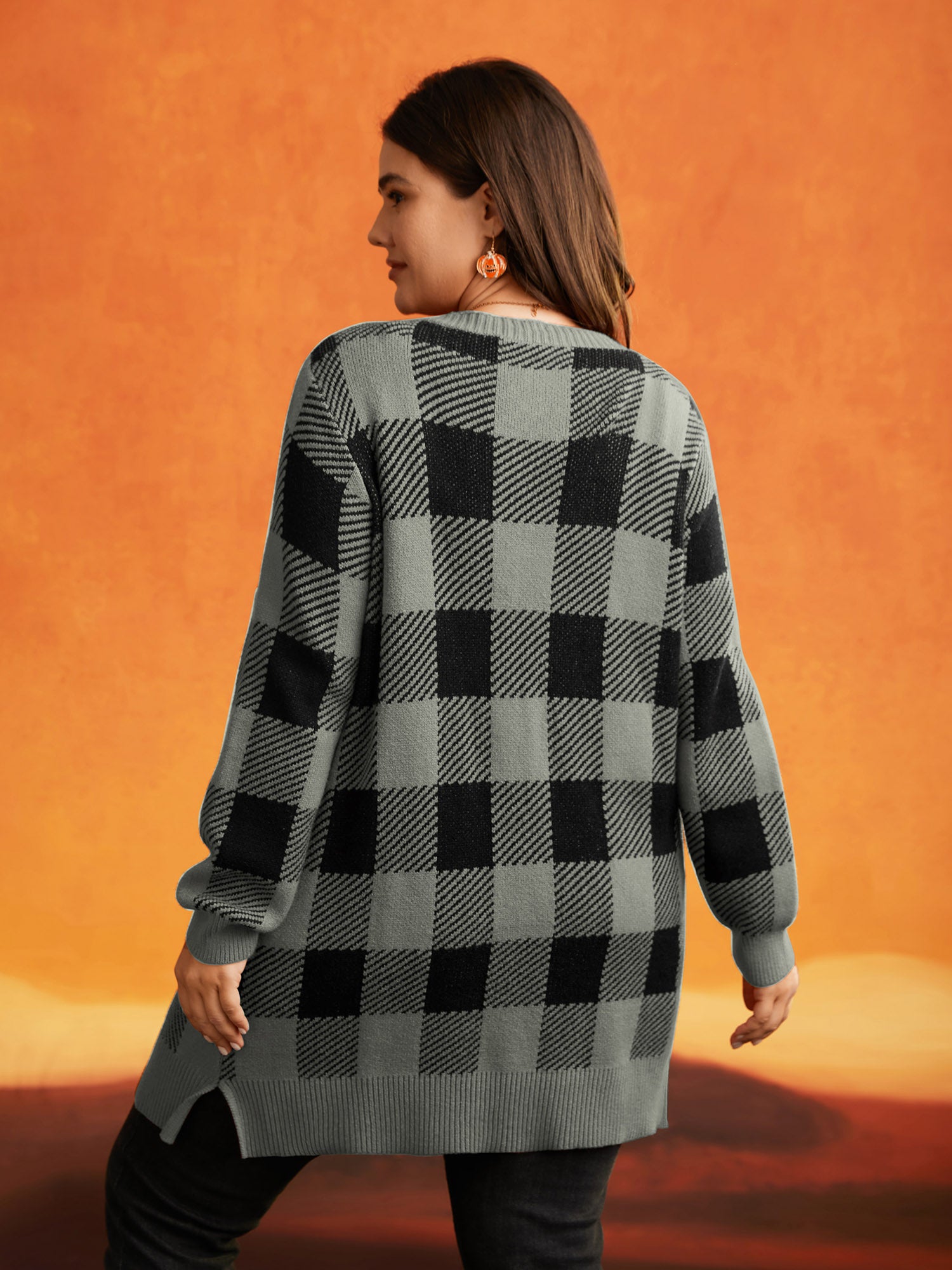 Supersoft Essentials Plaid Open Cardigan