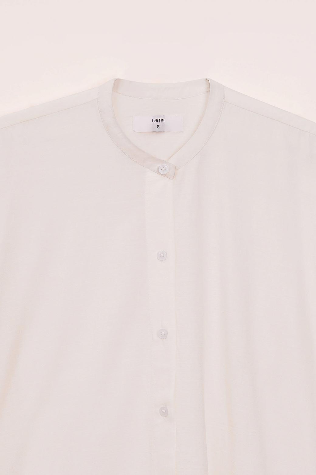 BAND COLLAR LONG SHIRT