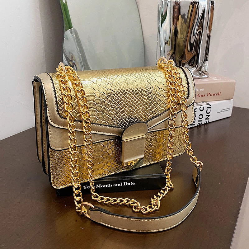 Women's Small All Seasons Pu Leather Solid Color Basic Square Flip Cover Shoulder Bag
