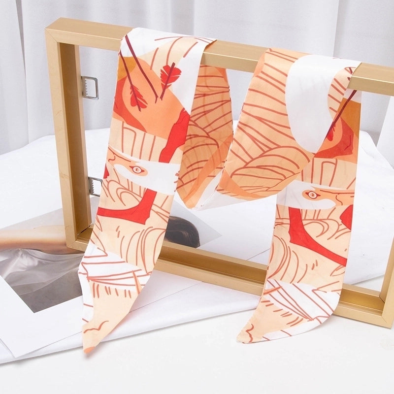 Women's Casual Minimalist Printing Plaid Flower Polyester Hair Band