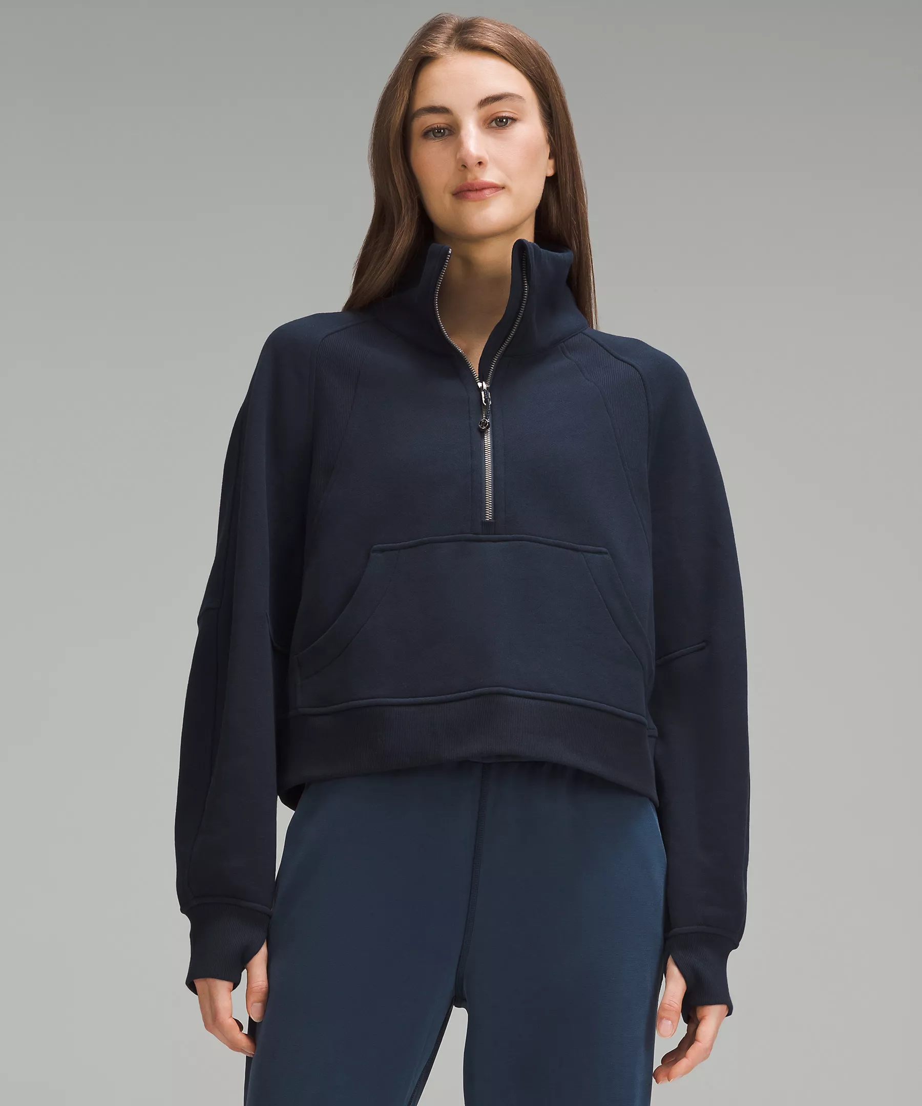 lululemon Scuba Oversized Funnel-Neck Half Zip