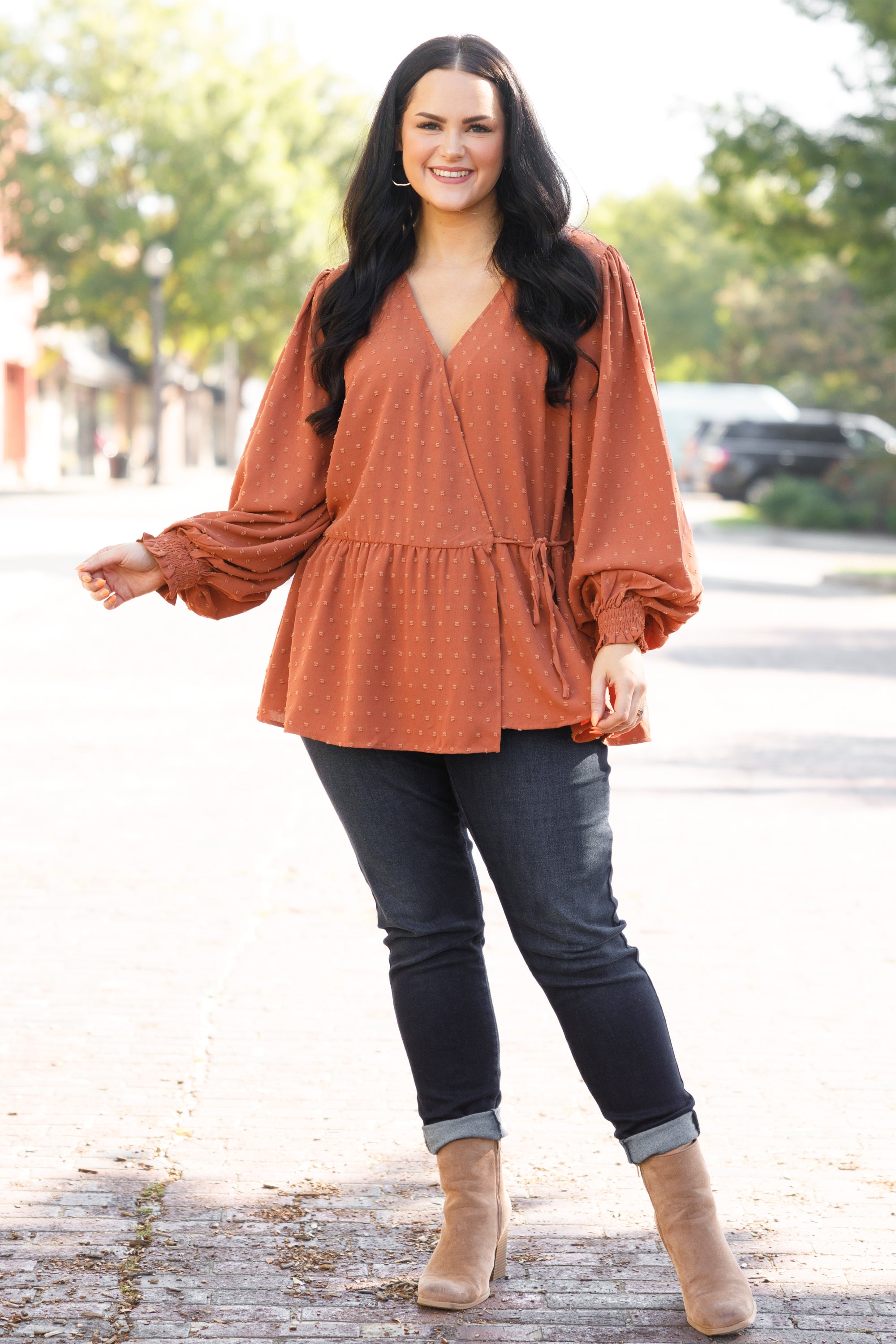 Bronzed Goddess Top. Brown