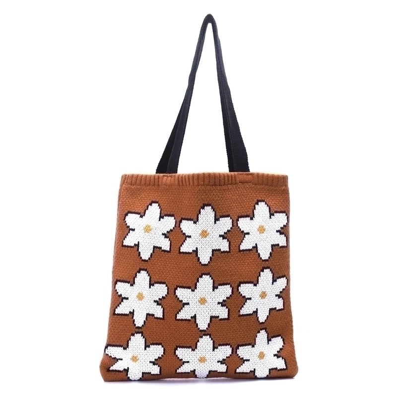 Women's Large Polyester Flower Cute Open Underarm Bag