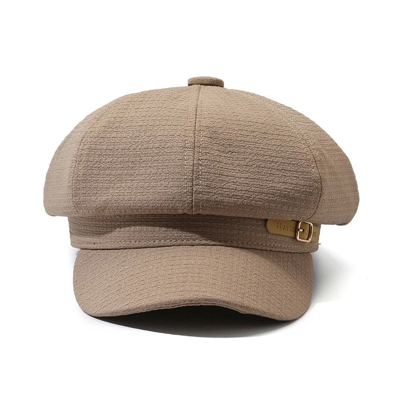 Peaked Beret Female Autumn And Winter New British Retro Octagonal Hat Net Red Face Small Painter Hat