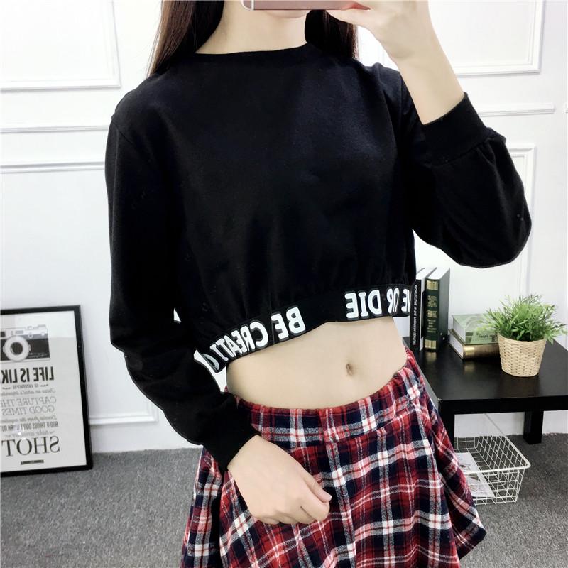Be Creative Or Die Crop Top Sweater