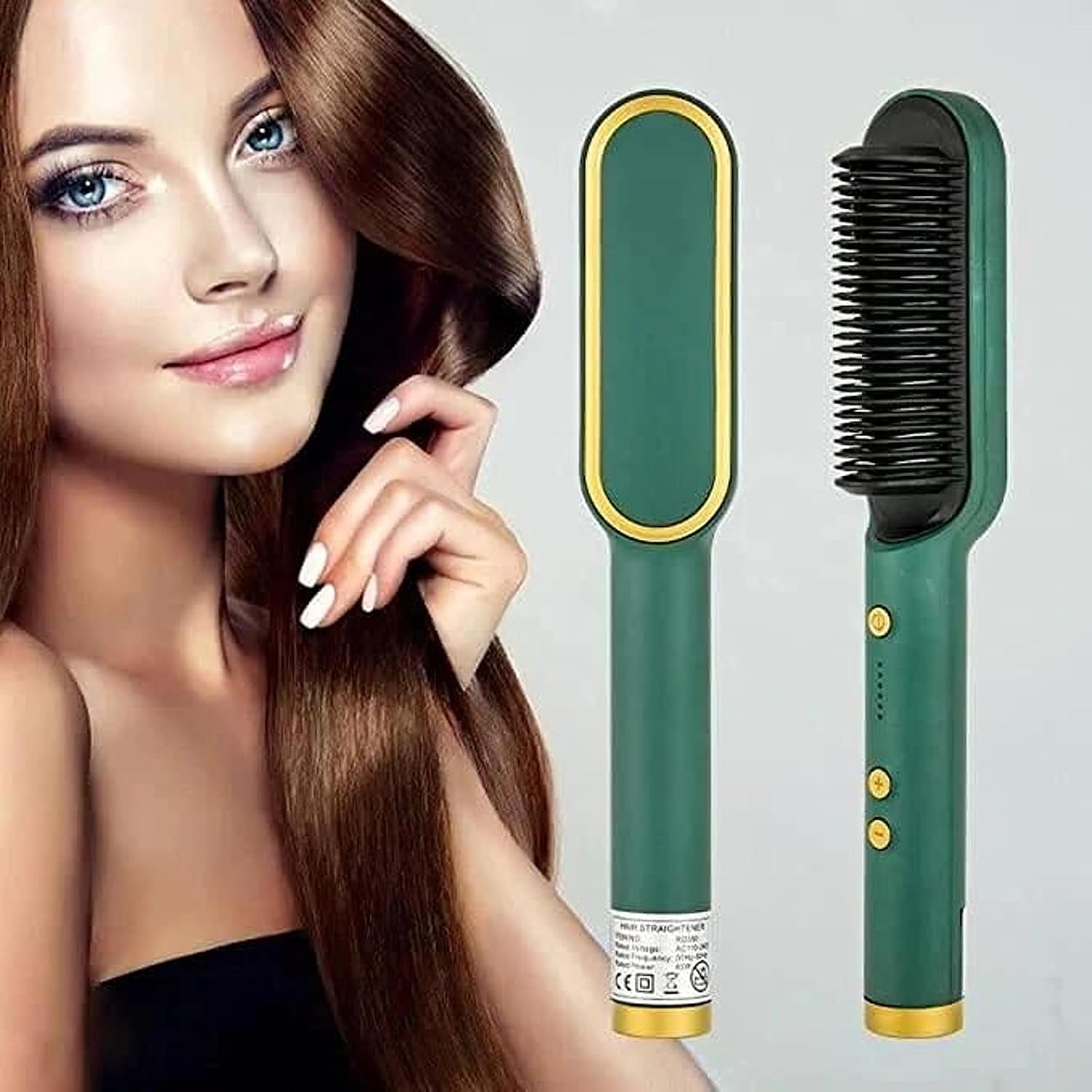 Hair Straightener Brush. Hair Straightener Comb for Women & Men