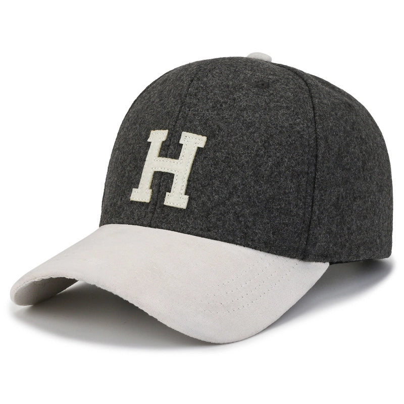 Women's Basic Minimalist Letter Embroidery Curved Eaves Baseball Cap