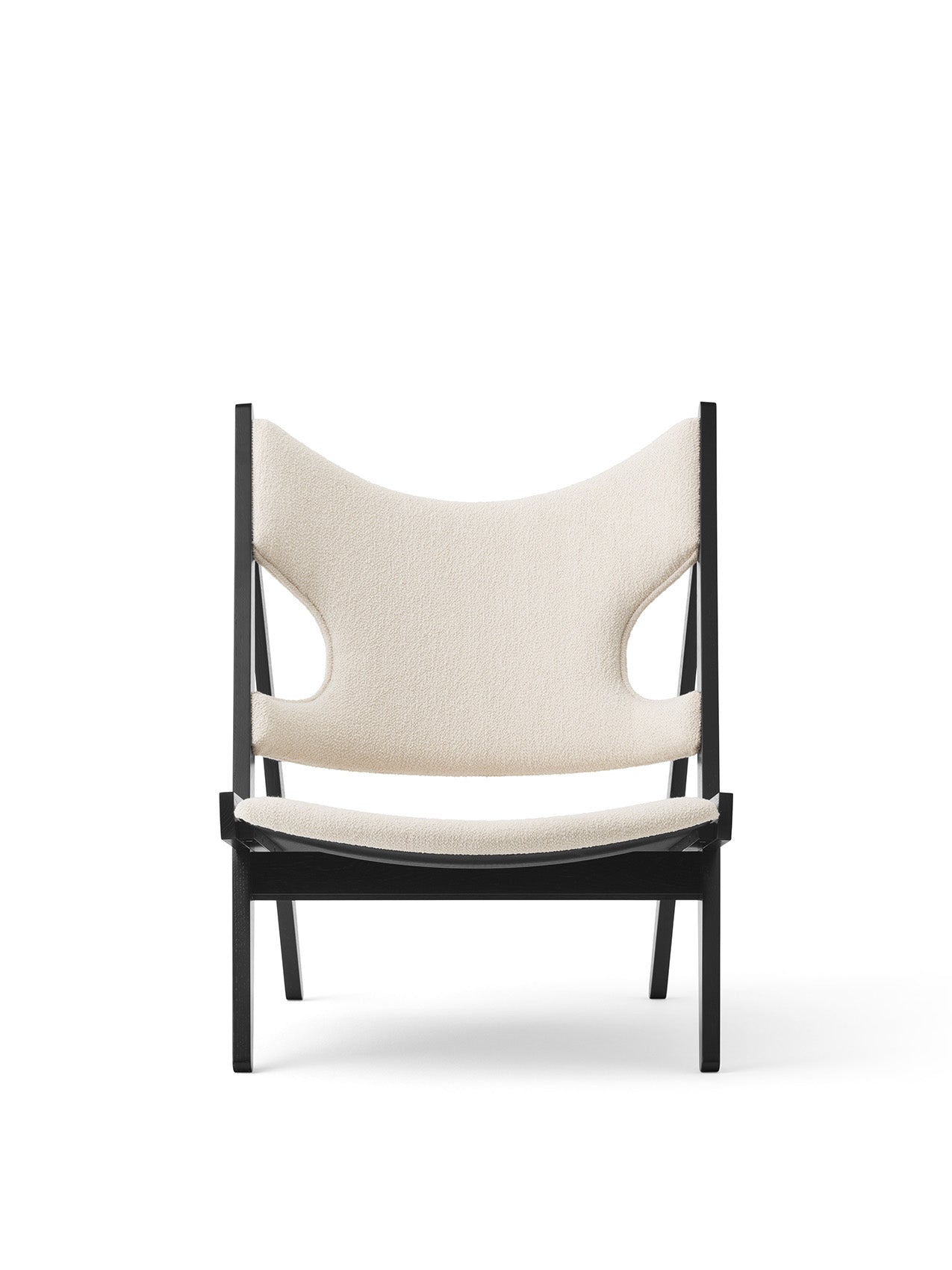 Knitting Lounge Chair. Black Oak