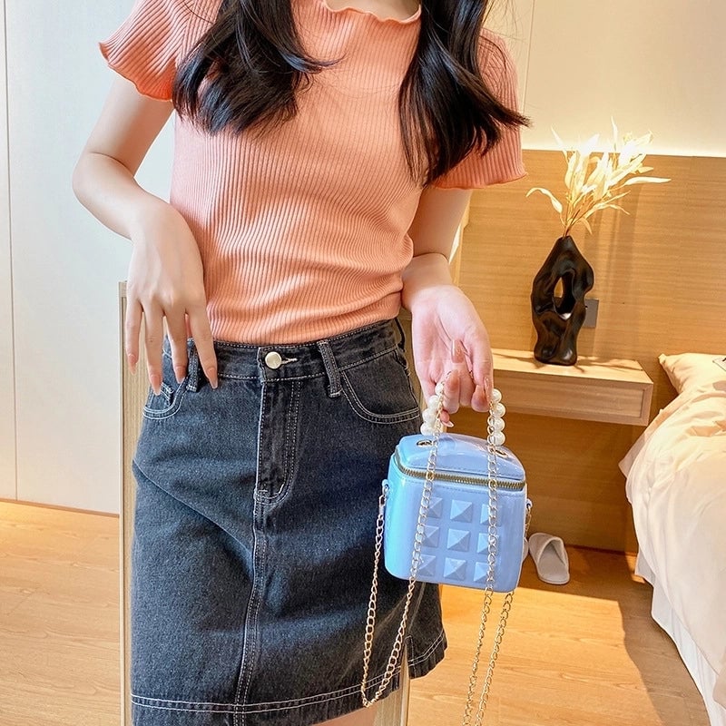 Women's Mini All Seasons Pvc Streetwear Bucket Bag