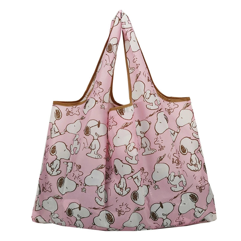 Printed Environmental Bag Large 210T Supermarket Folding Shopping Bag Thickened Tote Bag Shopping Bag