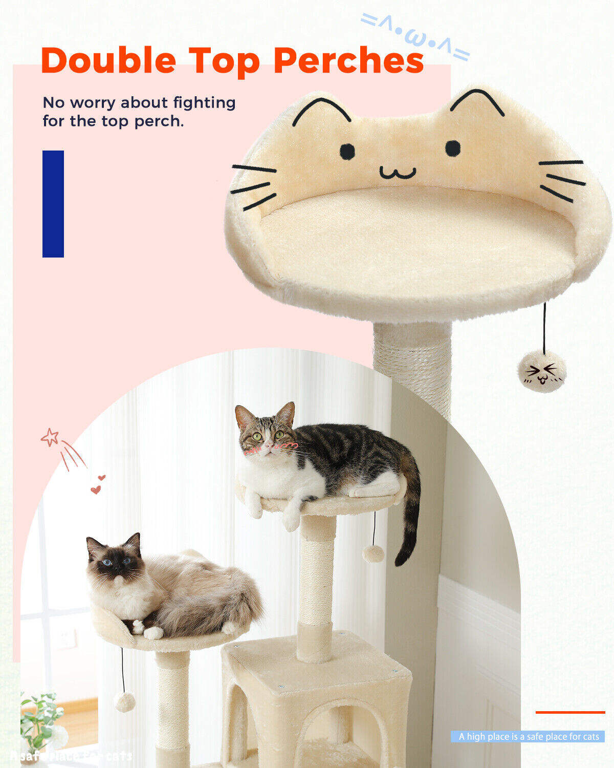 160cm Cat Scratching Post / Tree / Pole